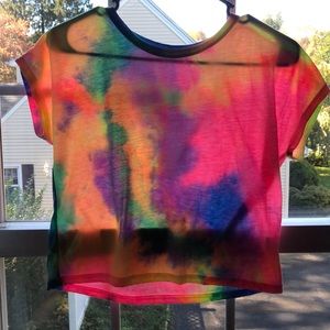 tie dye crop top